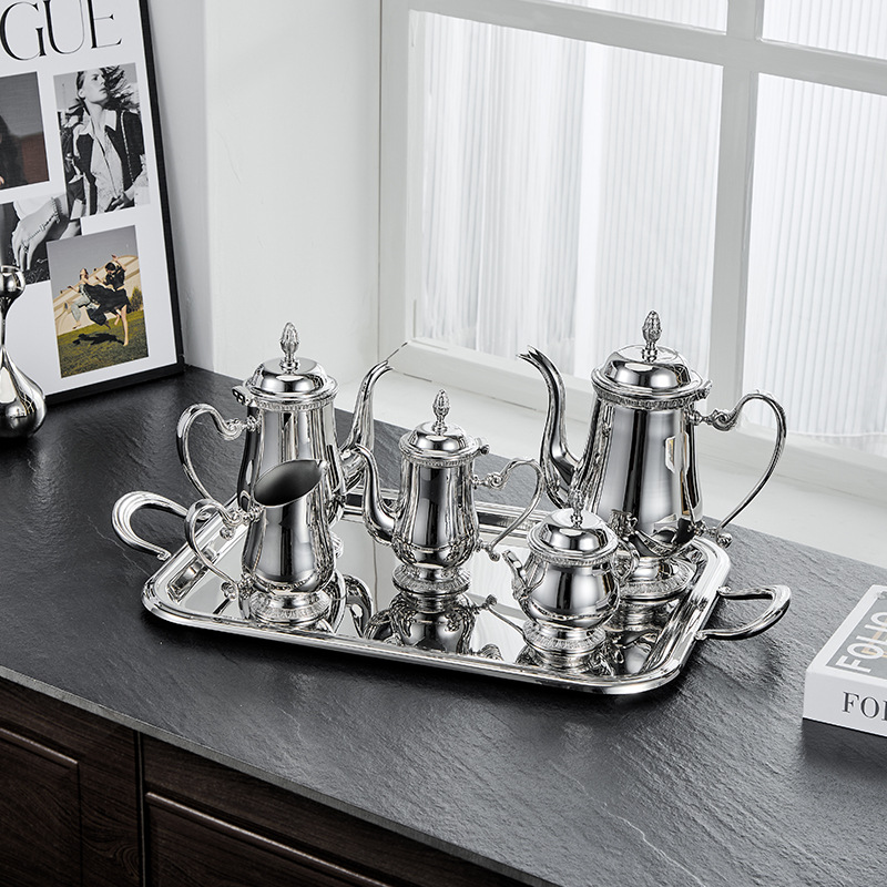 Coffee Tea Set - Nordic Stainless Steel Afternoon Tea Coffee