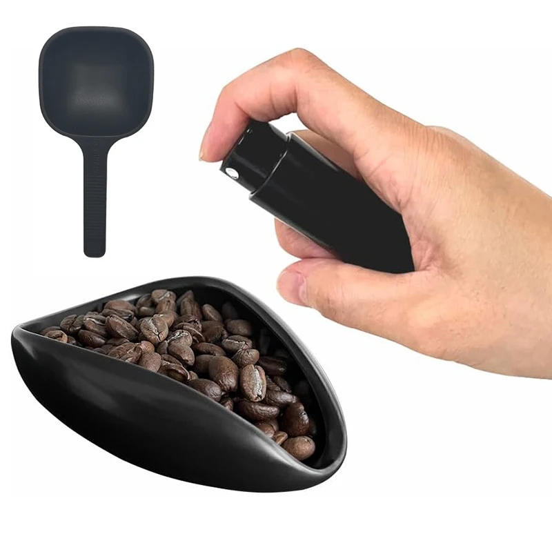 Coffee Tea Jar Set - Coffee Bean Measuring Cup Spoon Spray
