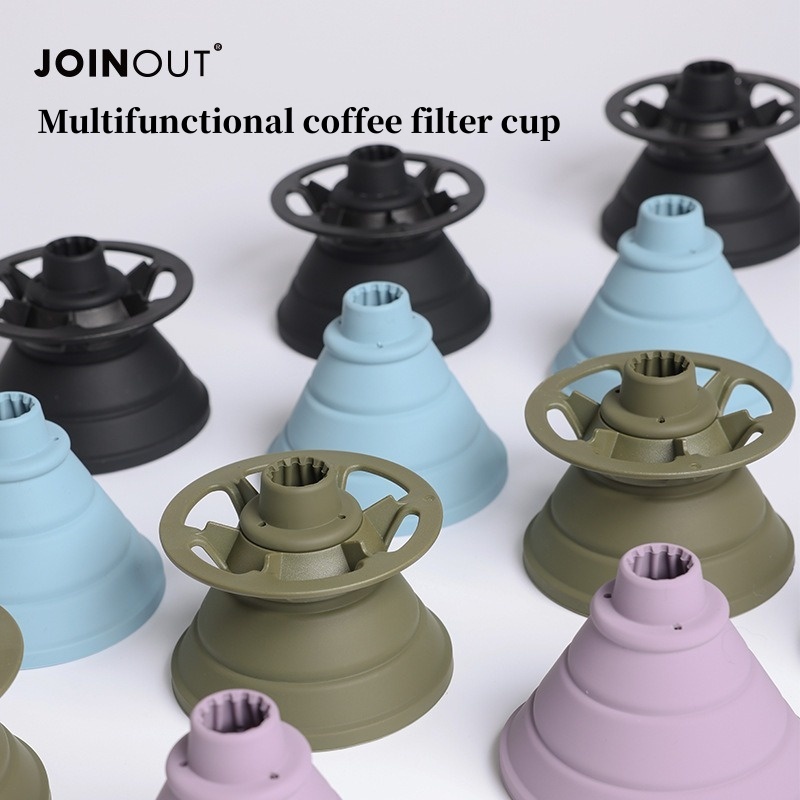 Coffee Tea Box - Collapsible Coffee Filter Portable Silicone Drip