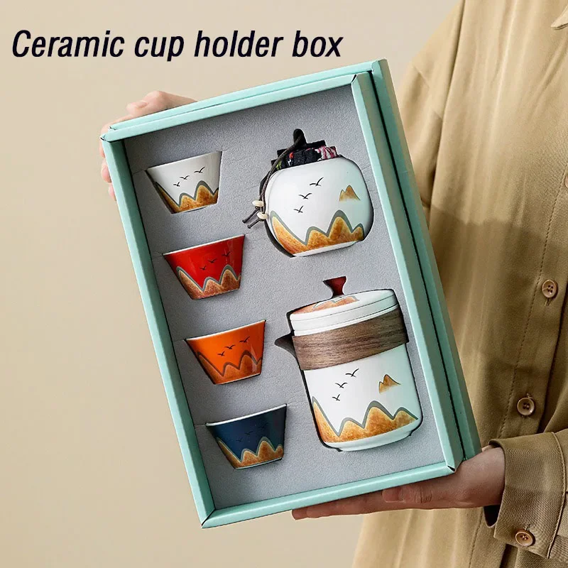 Coffee Tea Box - Gift Box,Chinese Style Ceramic Tea Cup,Porcelain