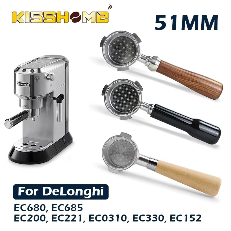 Coffee And Tea Filter - Coffee Bottomless Portafilter 51MM For Delonghi