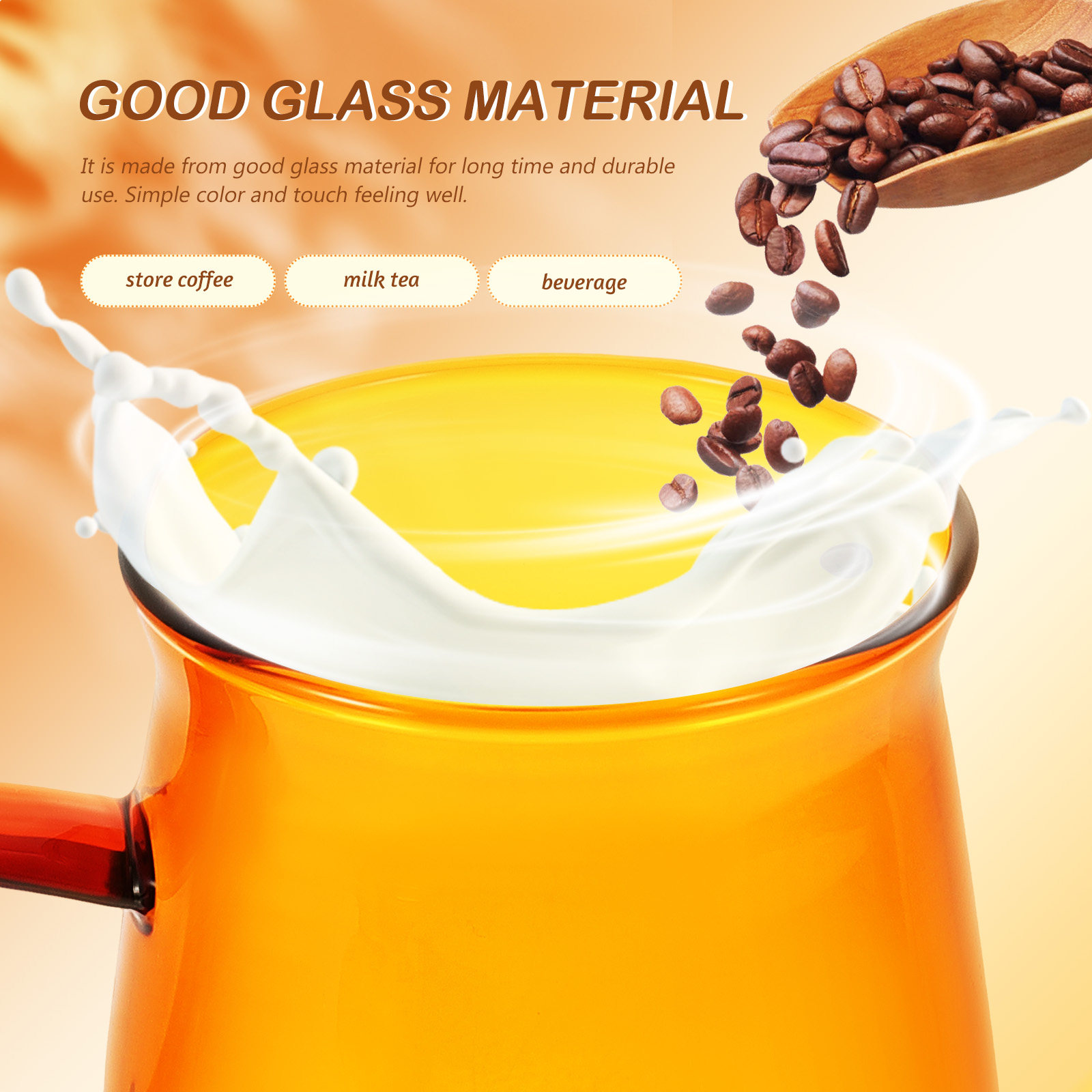 Coffee Tea Set - 1Set Vintage Glass Coffee Cup Set