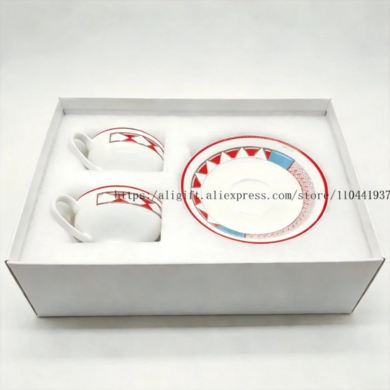 Coffee Tea And Sugar Set - Bone China Family High-End Bone China