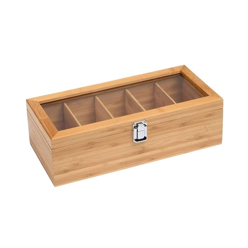 Coffee Tea Box - YANA50I Tea Bag Holder, 5 Compartment
