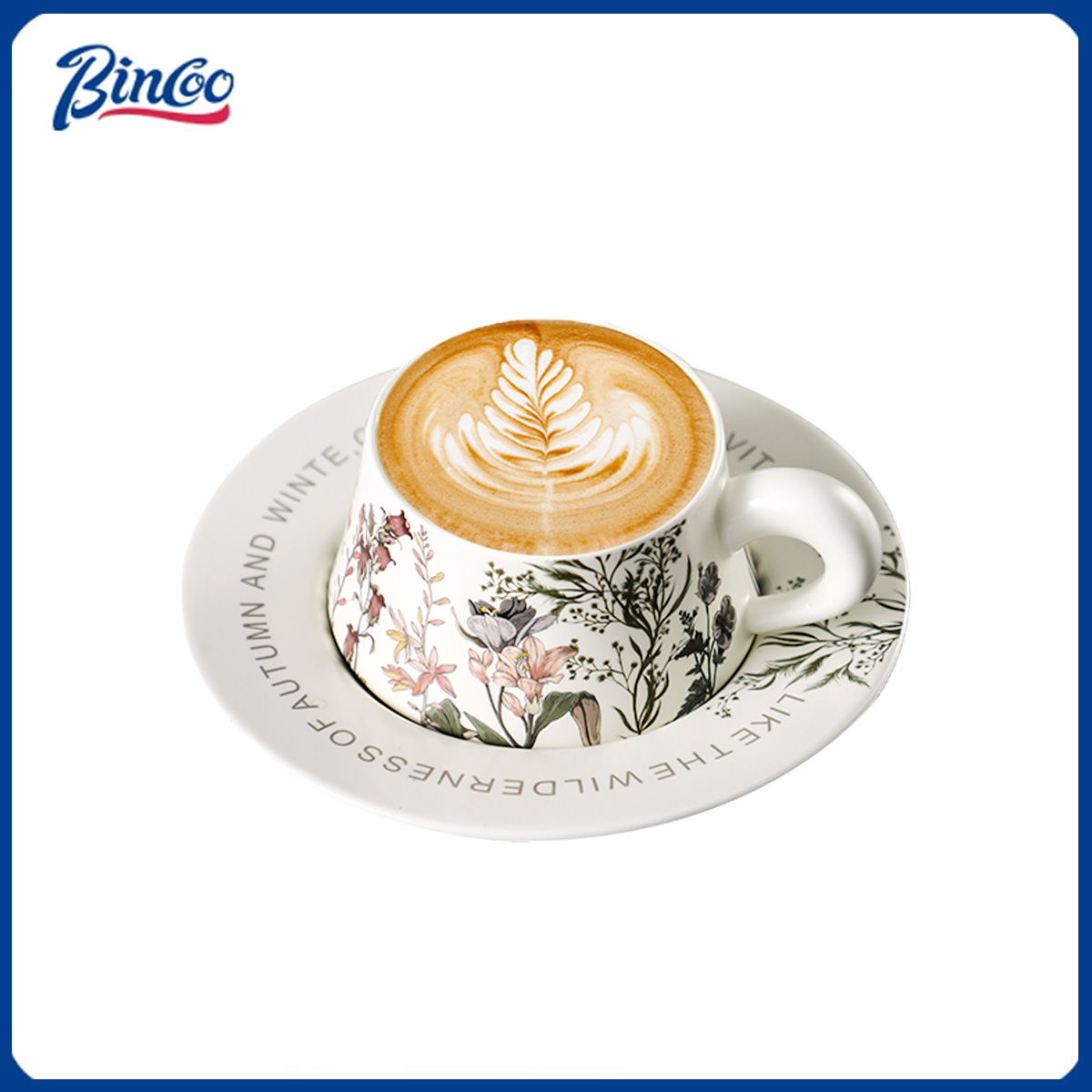 Coffee Tea Set - BINCOO 260ml Ceramic Coffee Cup with