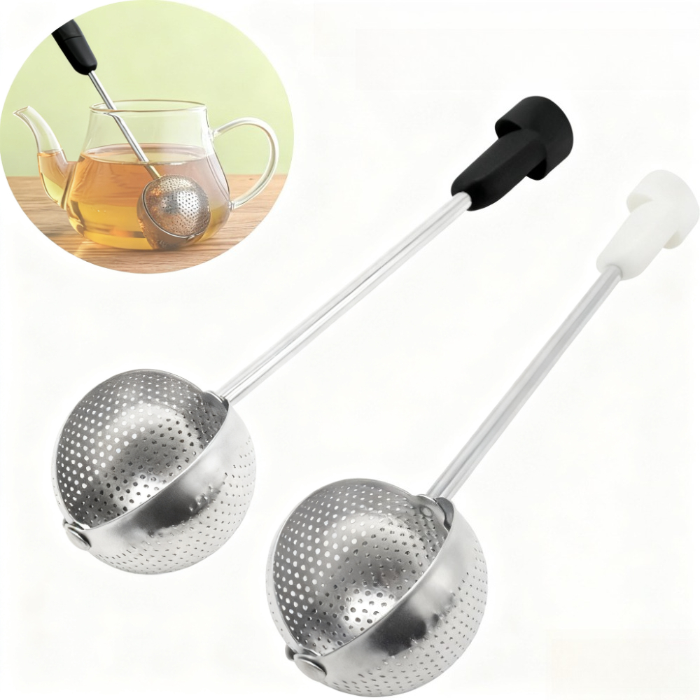 Coffee Leaves Tea - Stainless Steel Mesh Twisting Tea Ball