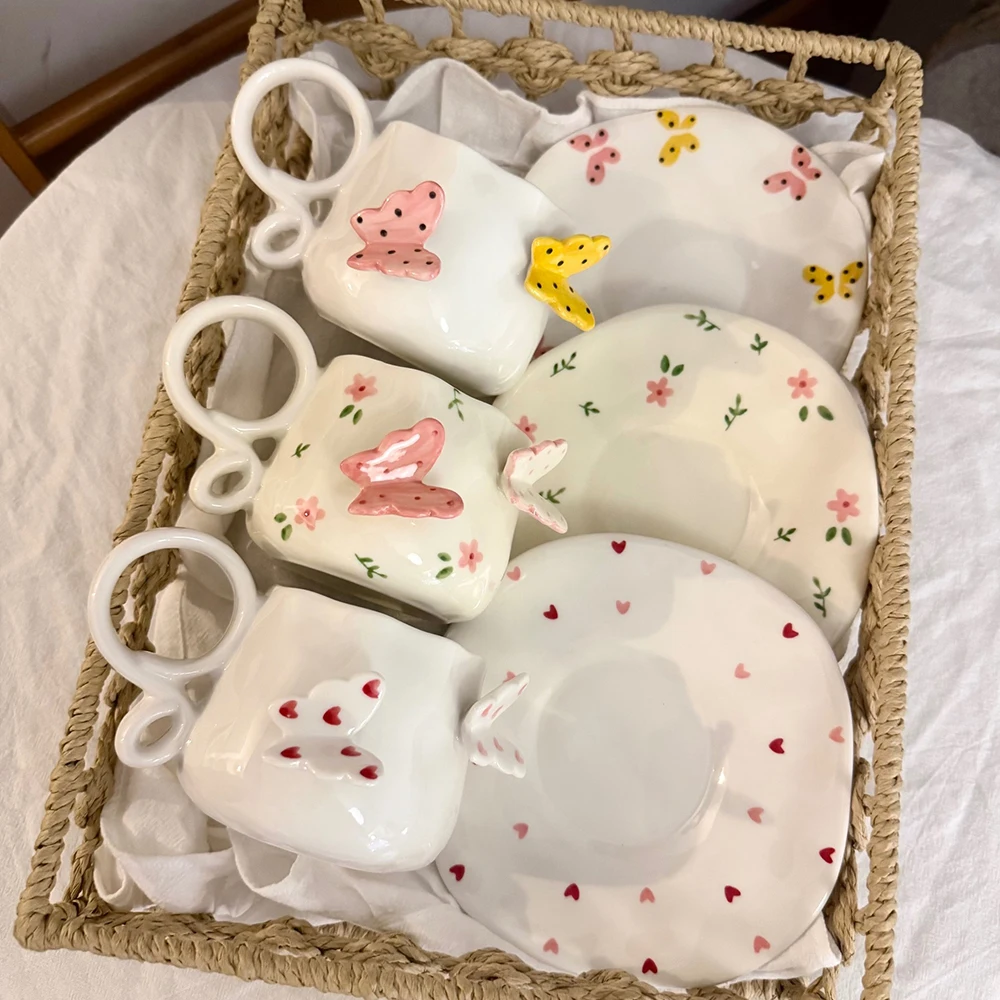 Relief Butterfly Ceramic Cup S - Coffee Tea Home review and price