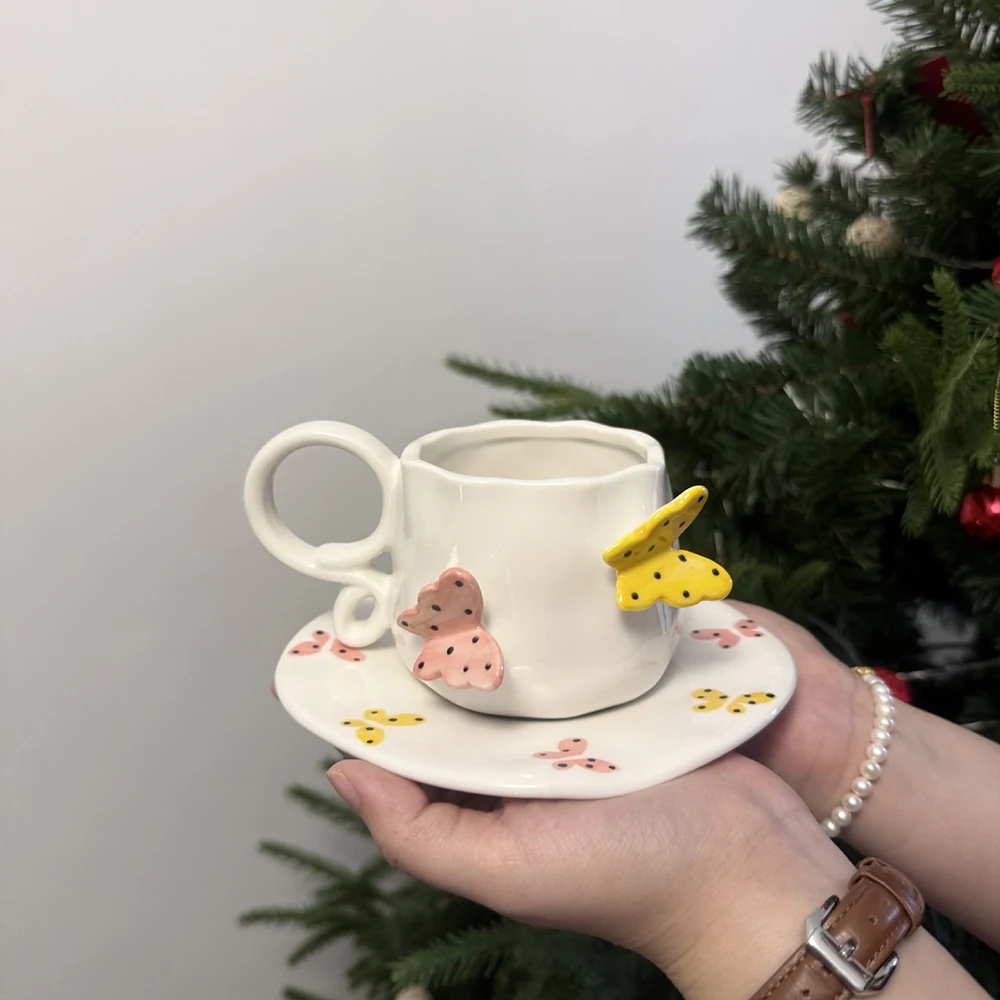 Relief Butterfly Ceramic Cup S - Coffee Tea Home review and price