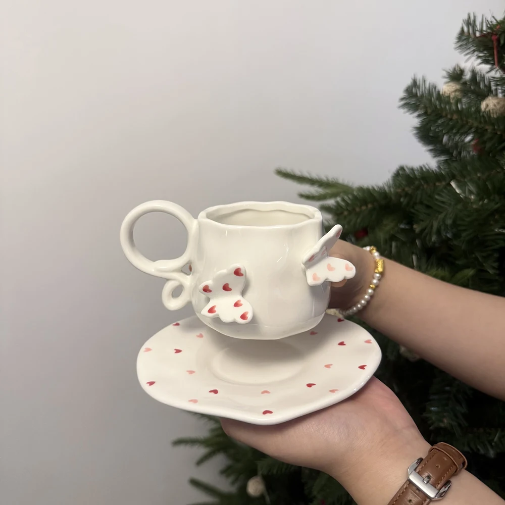 Relief Butterfly Ceramic Cup S - Coffee Tea Home review and price