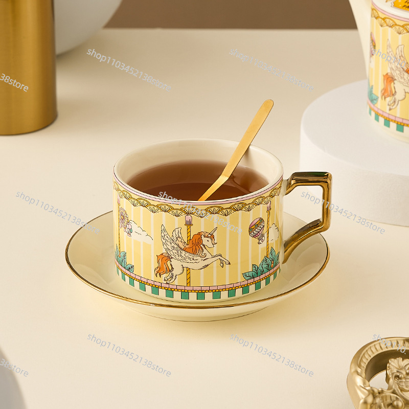 Ceramic Tea Set Carousel Gift  - Coffee Tea Box review and price