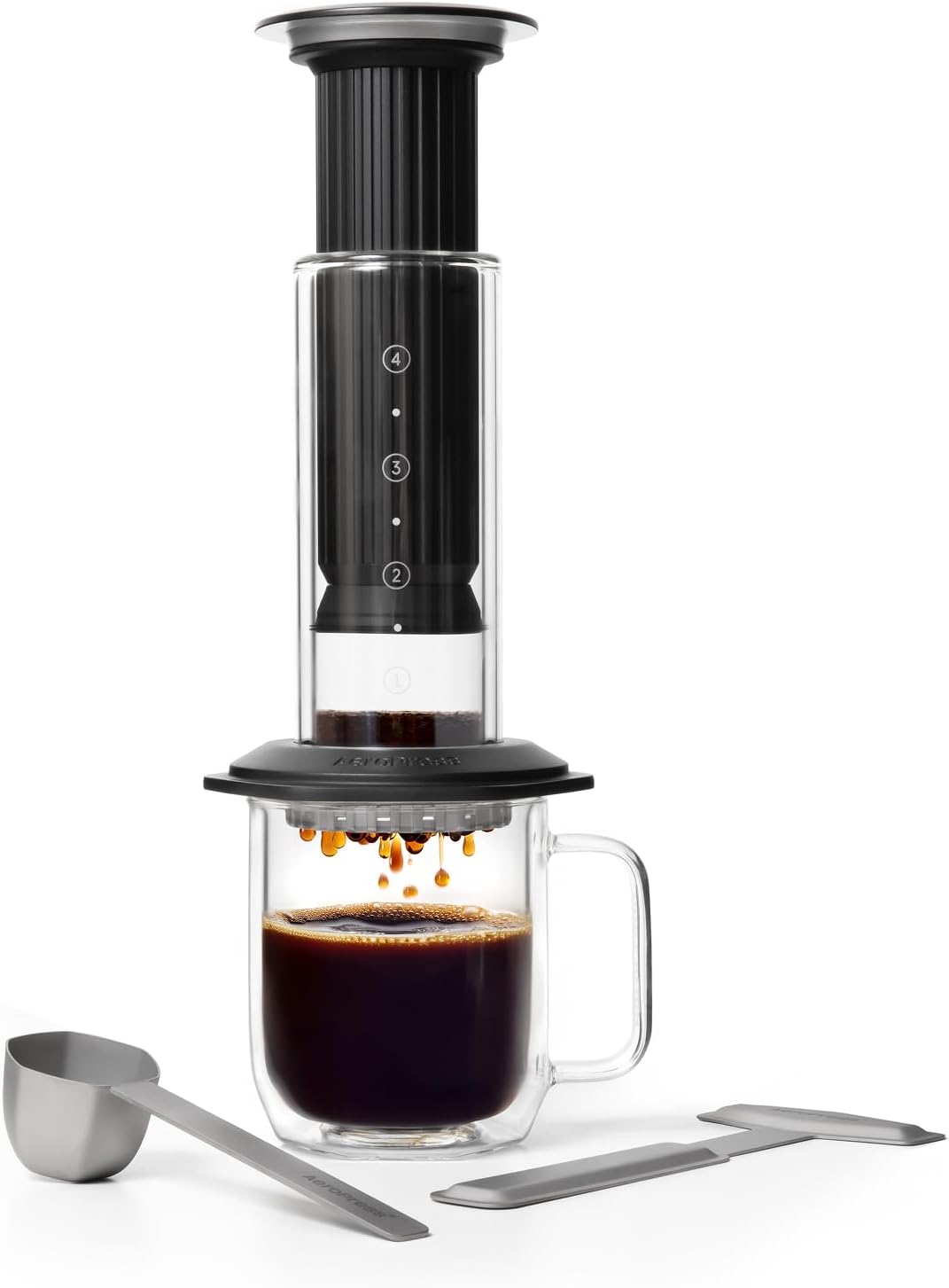 Premium Coffee Press, Glass, S - French Press Coffee & Tea review and price