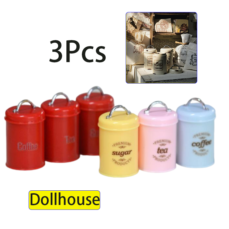 3Pcs Miniature Dollhouse Mini  - Coffee Tea Bottle review and price