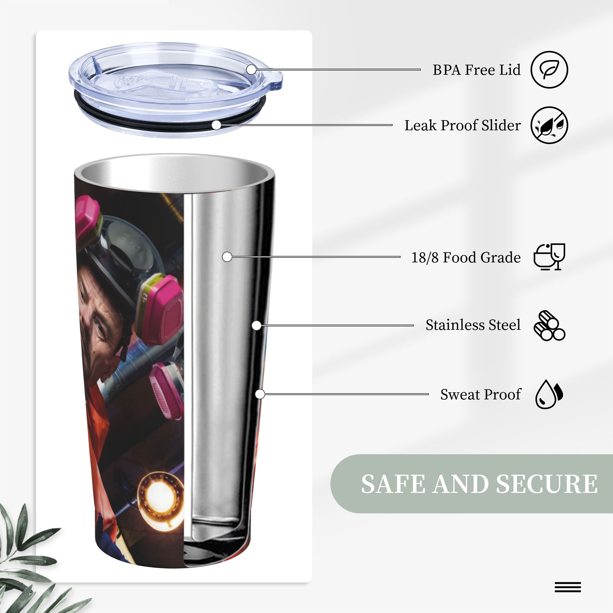 Walter White Pinkman Tumbler V - Coffee Tea Break review and price