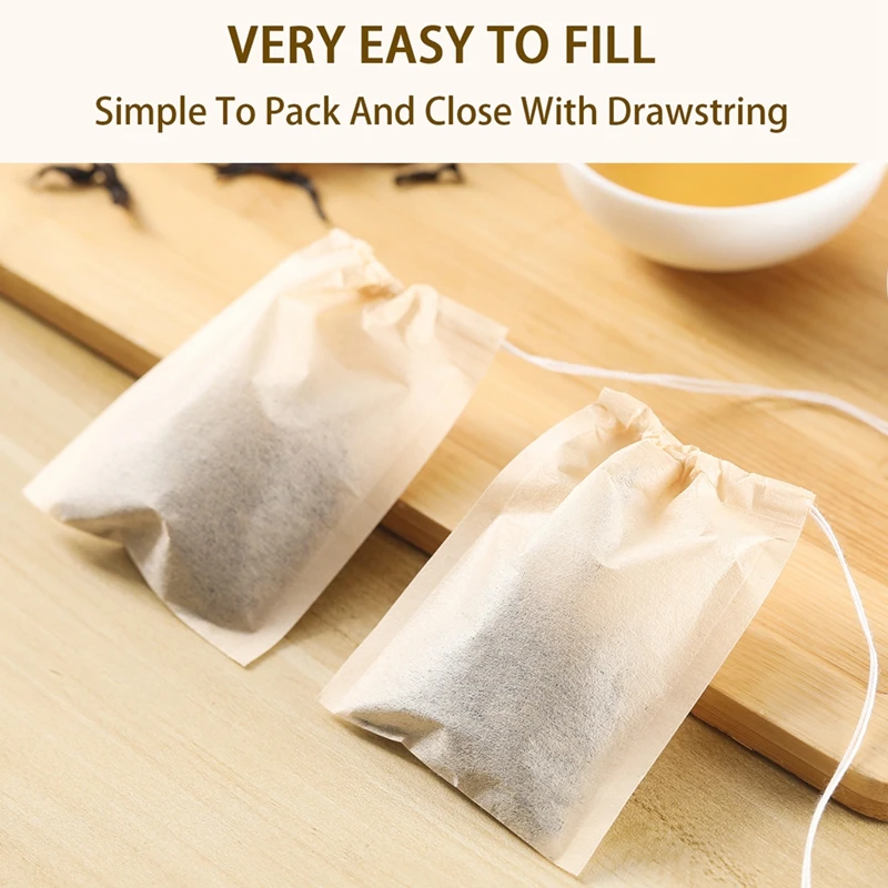 100Pcs Teabags with Drawstring - Coffee Leaves Tea review and price