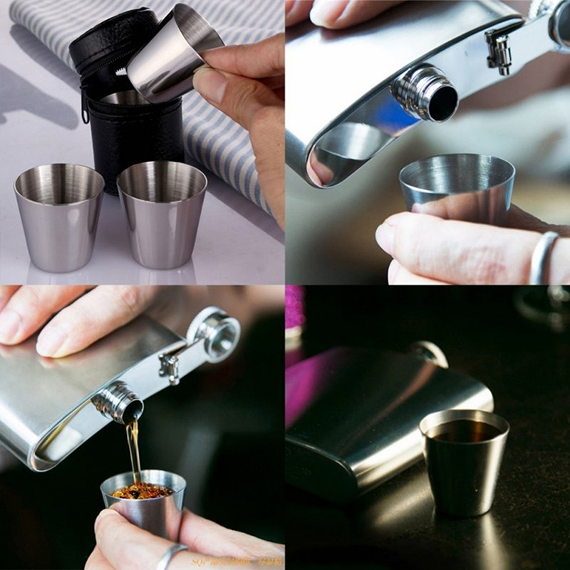 4/6Pcs Stainless Steel Cups Mi - Coffee Tea And Sugar Canister Set review and price