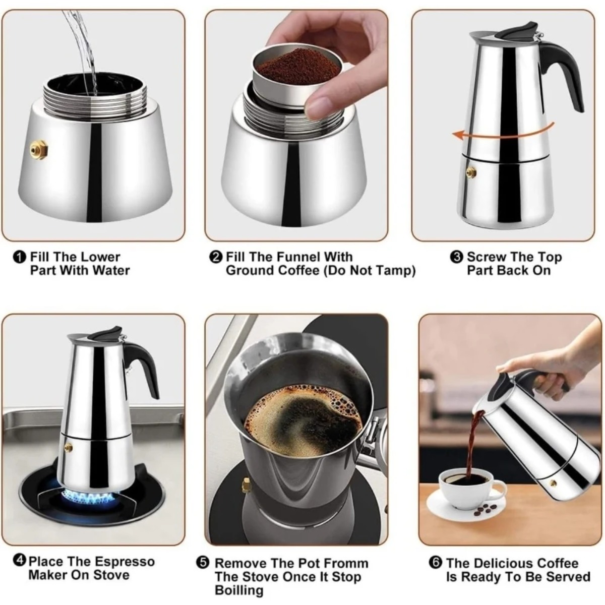 Portable Mocha Coffee Pot Stai - Coffee Tea Home review and price