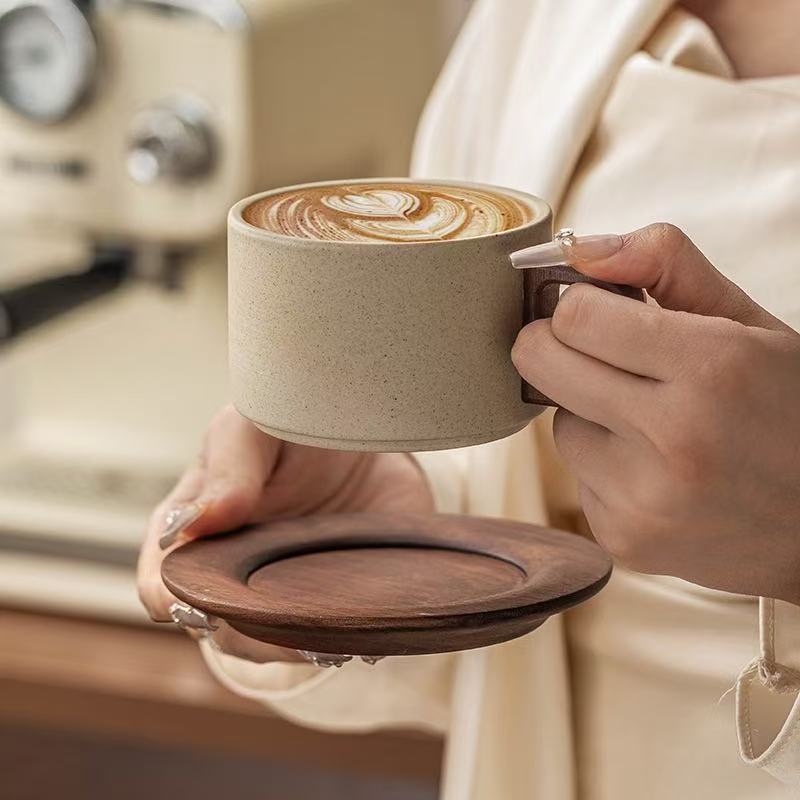 Retro Ceramic Coffee Mug with  - Coffee Tea Set review and price