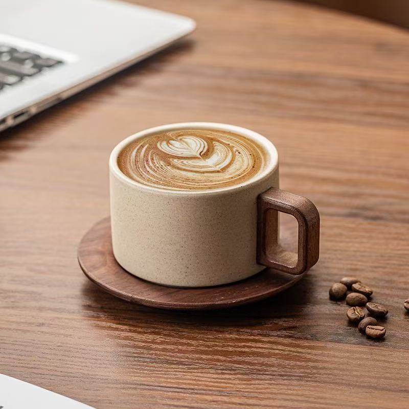 Retro Ceramic Coffee Mug with  - Coffee Tea Set review and price