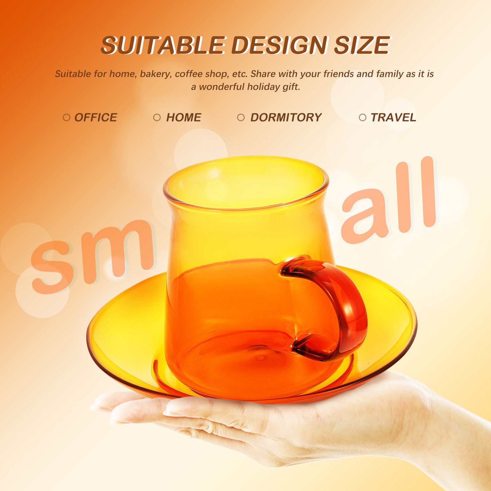 1Set Vintage Glass Coffee Cup  - Coffee Tea Set review and price