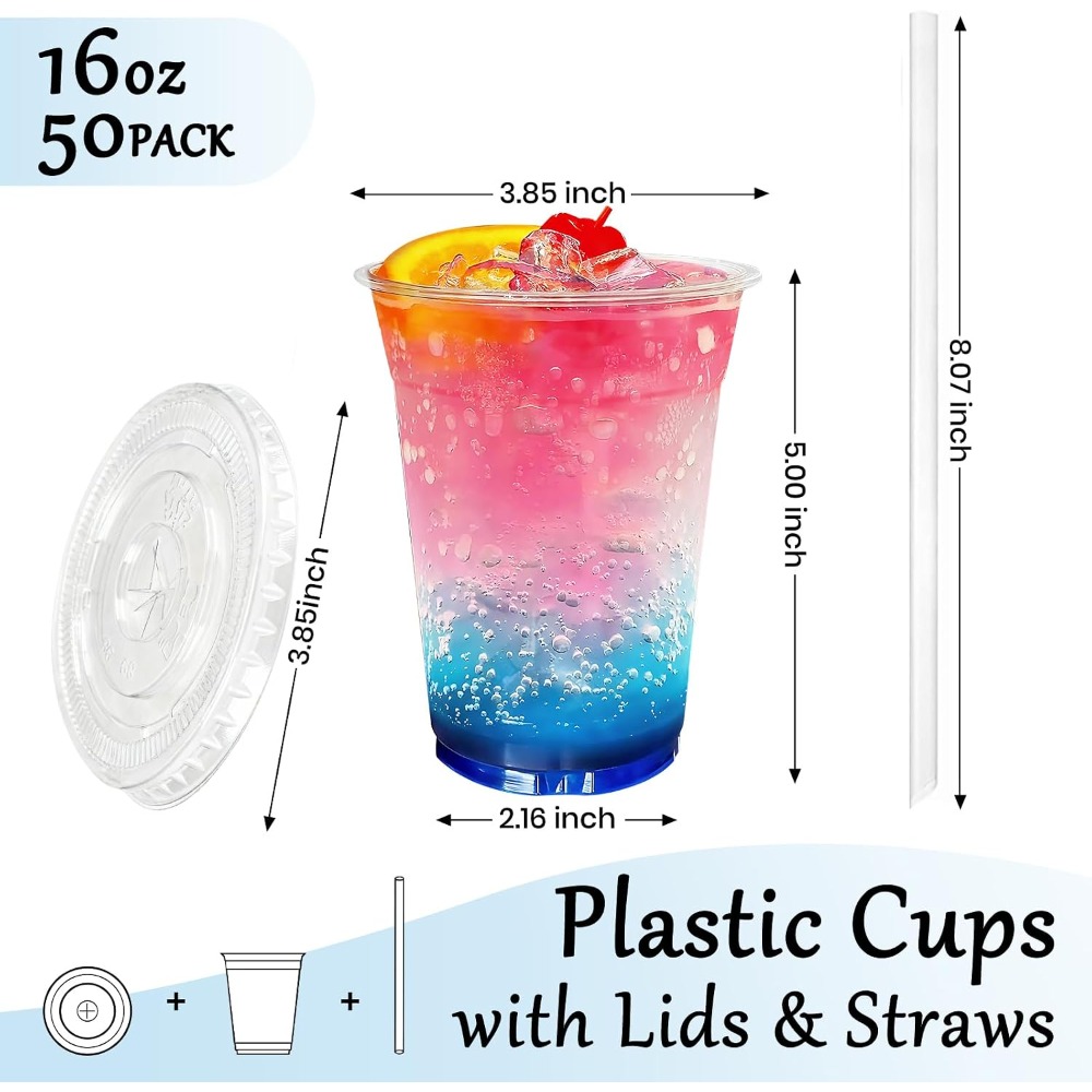 50 Pack 16oz Disposable Cups w - Coffee Tea Images review and price