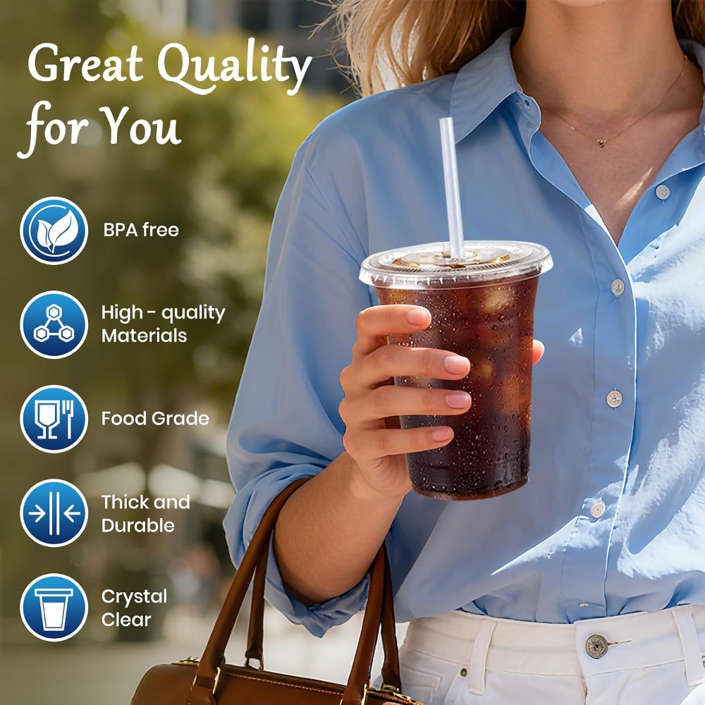 50 Pack 16oz Disposable Cups w - Coffee Tea Images review and price