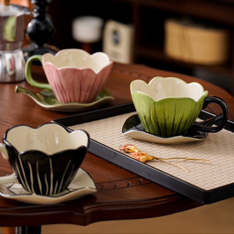 Irregular Hand-painted Coffee  - Coffee Leaves Tea review and price