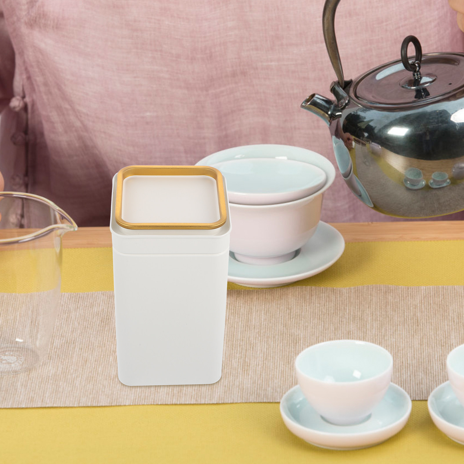 1Pcs Premium Tinplate Tea Cani - Coffee Tea And Sugar Canister Set review and price