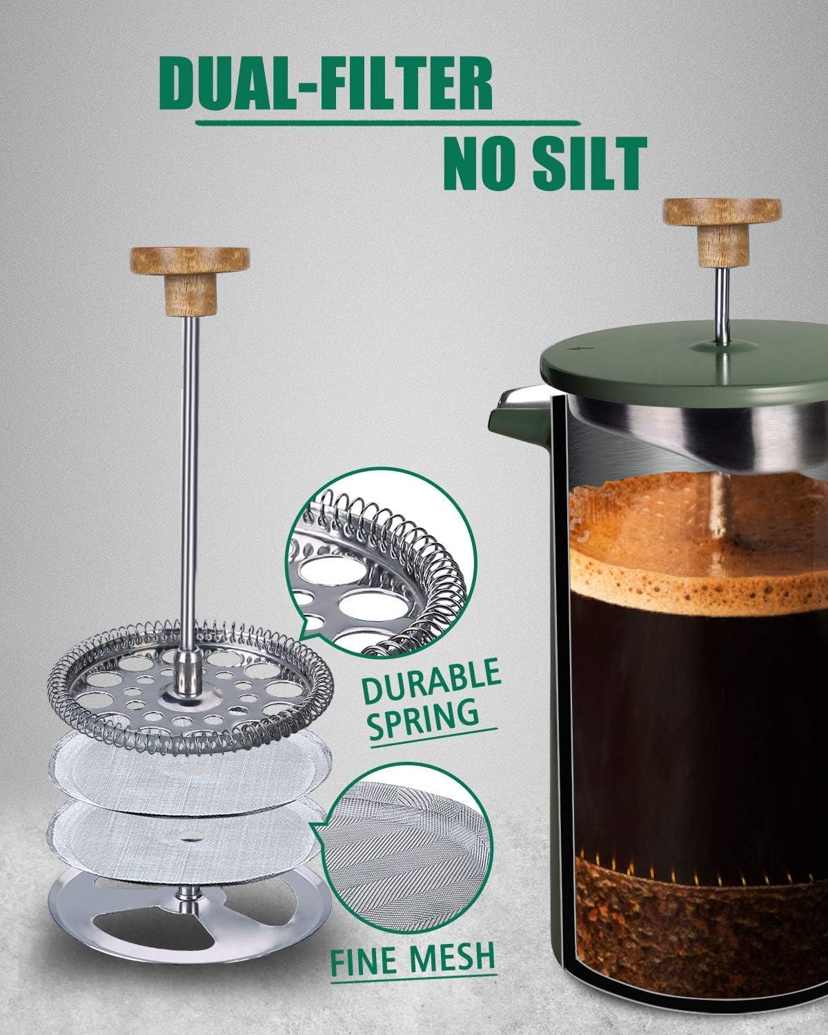 POLIVIAR 34 oz French Press Co - French Press Coffee & Tea review and price