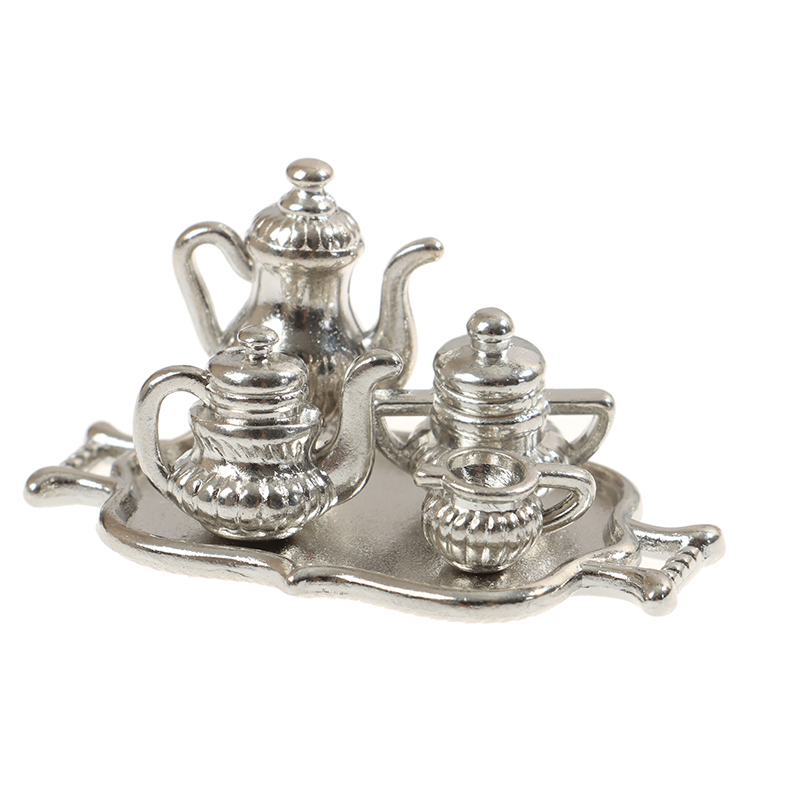 Dollhouse Miniature Silver Met - Young Tea Coffee review and price