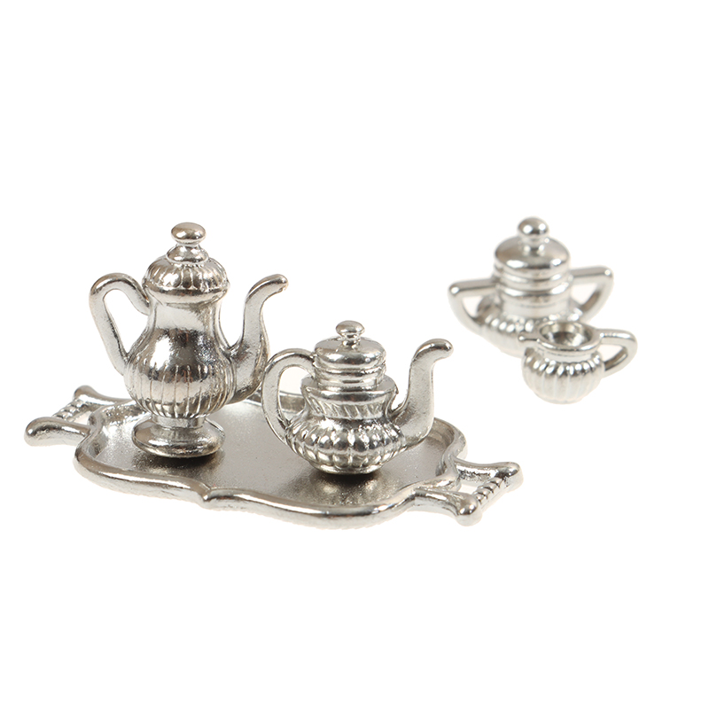 Dollhouse Miniature Silver Met - Young Tea Coffee review and price