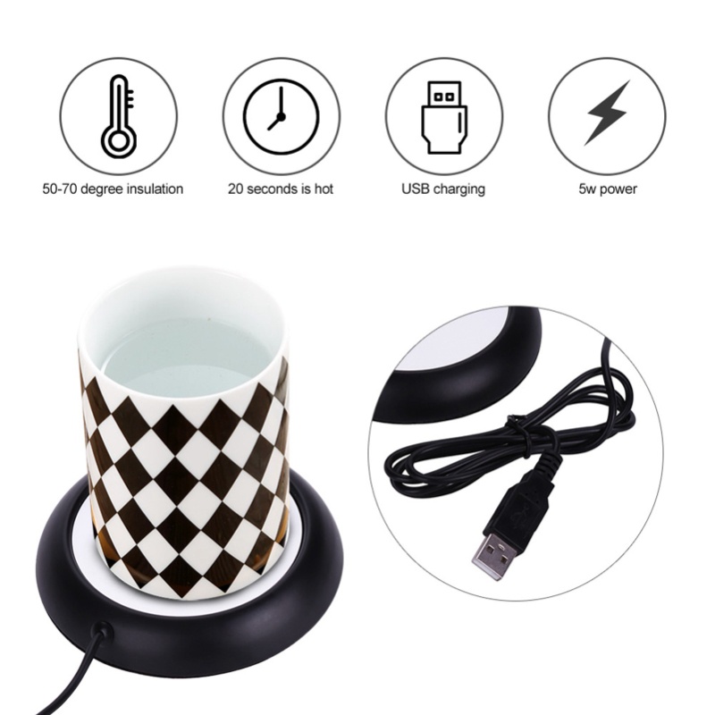Heat Beverage USB Wood Grain C - Coffee Tea Warmer review and price