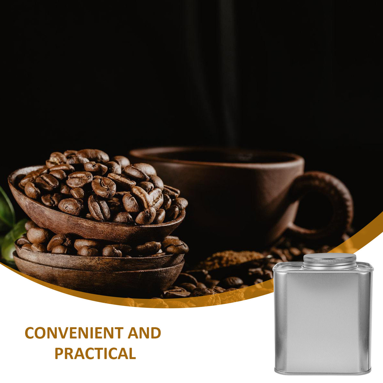 4pcs Leak-proof Tinplate Canis - Coffee Tea Jar Set review and price