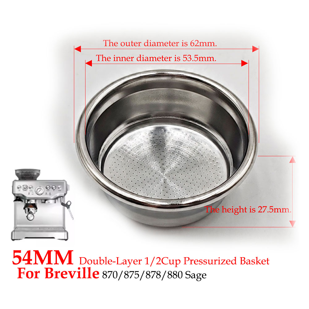 54mm Dual-Layer Pressurized Fi - Coffee And Tea Filter review and price
