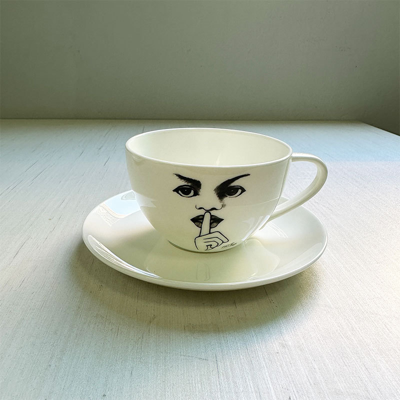 Ceramic Cup Hand Drawn Charact - Coffee Tea Images review and price