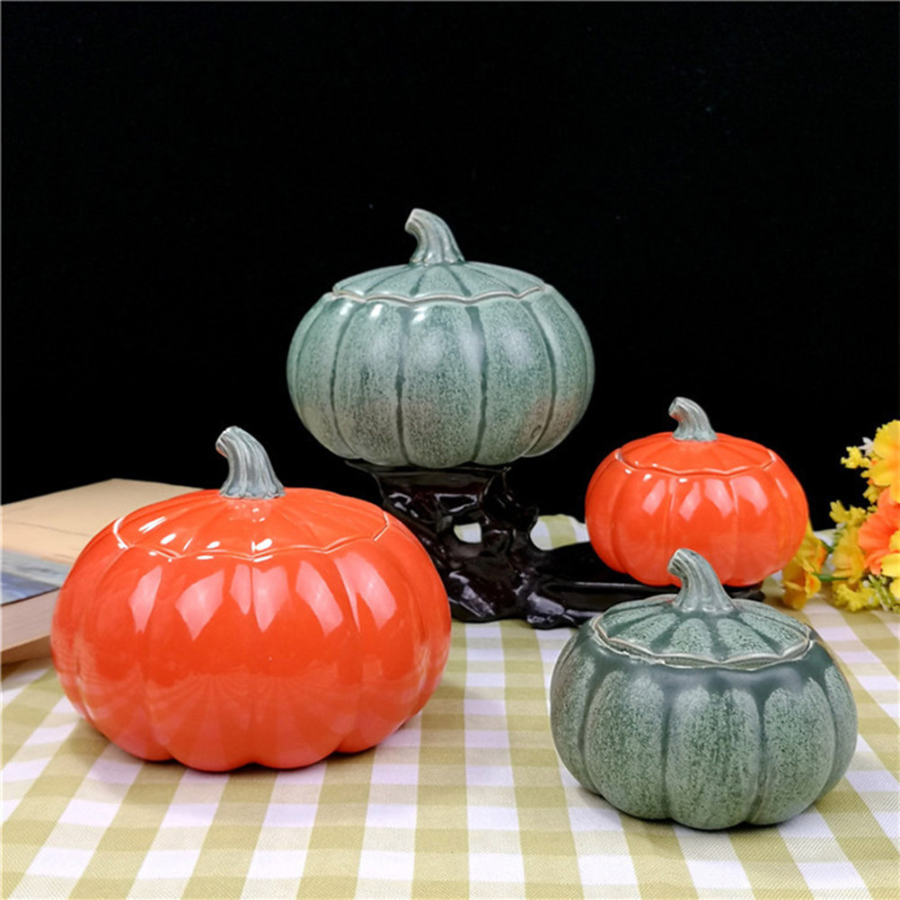 Mini Pumpkin Shape Ceramic Tea - Coffee Tea Jar Set review and price