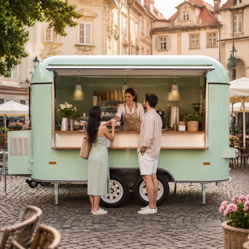 Food Truck Trailer Street Cate - Coffee Tea Van review and price