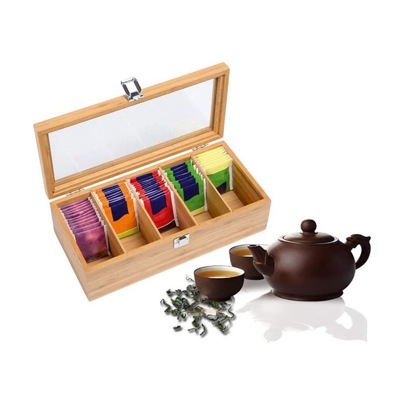 YANA50I Tea Bag Holder, 5 Comp - Coffee Tea Box review and price