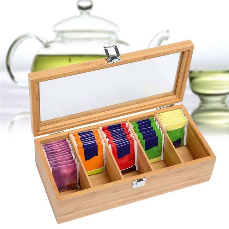 YANA50I Tea Bag Holder, 5 Comp - Coffee Tea Box review and price