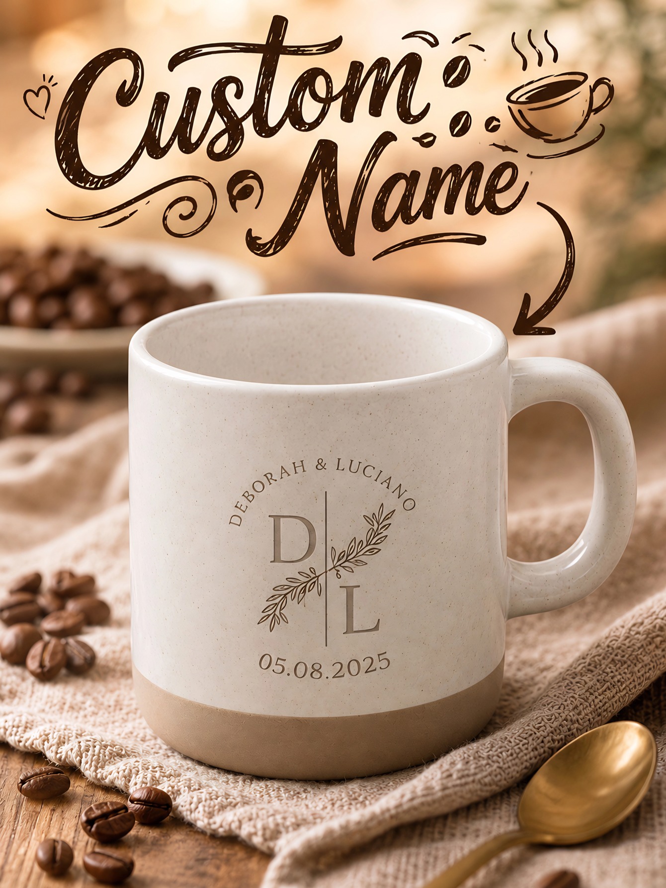 1pc Custom Text Laser Engraved - Coffee To Tea Meaning review and price