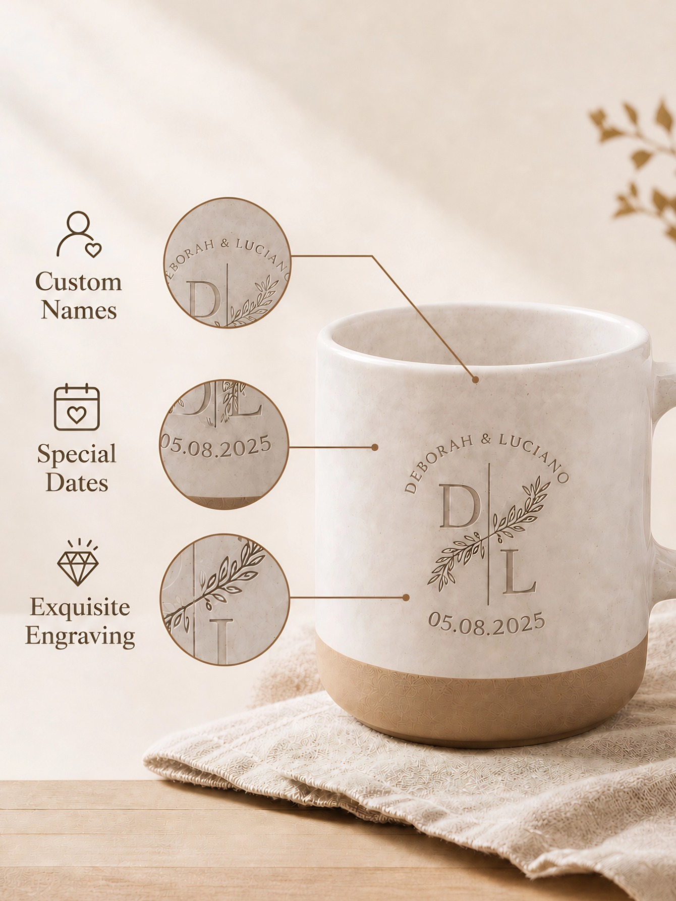 1pc Custom Text Laser Engraved - Coffee To Tea Meaning review and price