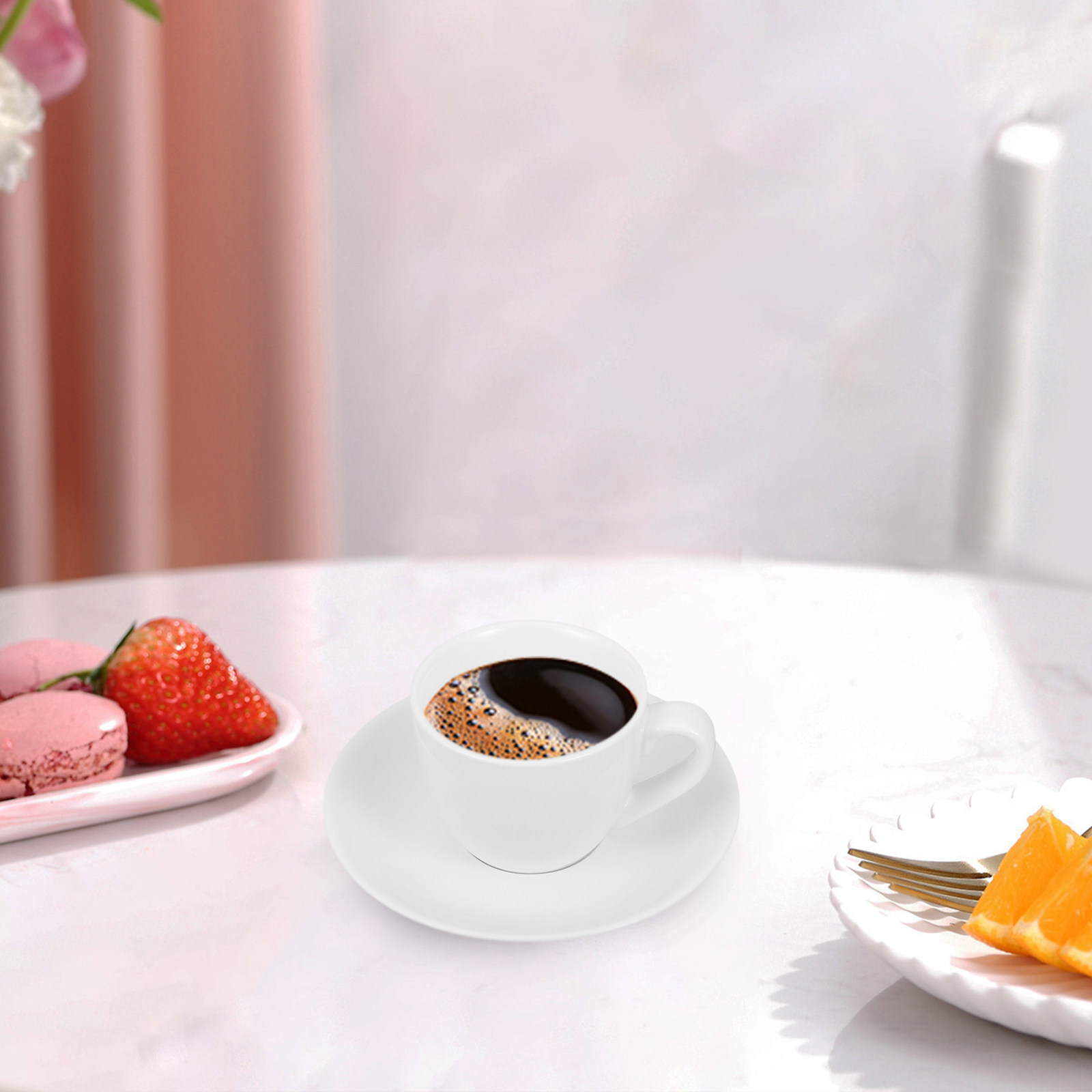 1Set Coffee Cup Saucer Simple  - Coffee Tea Home review and price