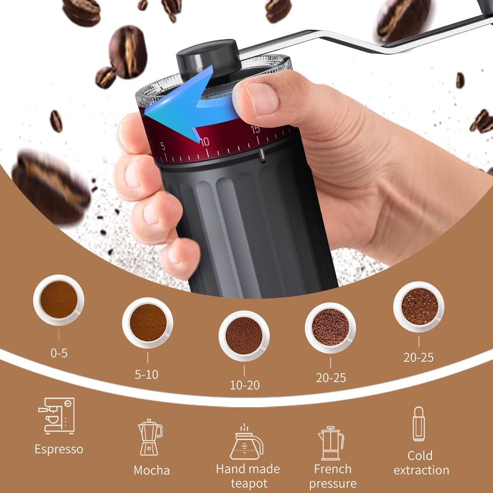 Manual Coffee Grinder with 40  - French Press Coffee & Tea review and price
