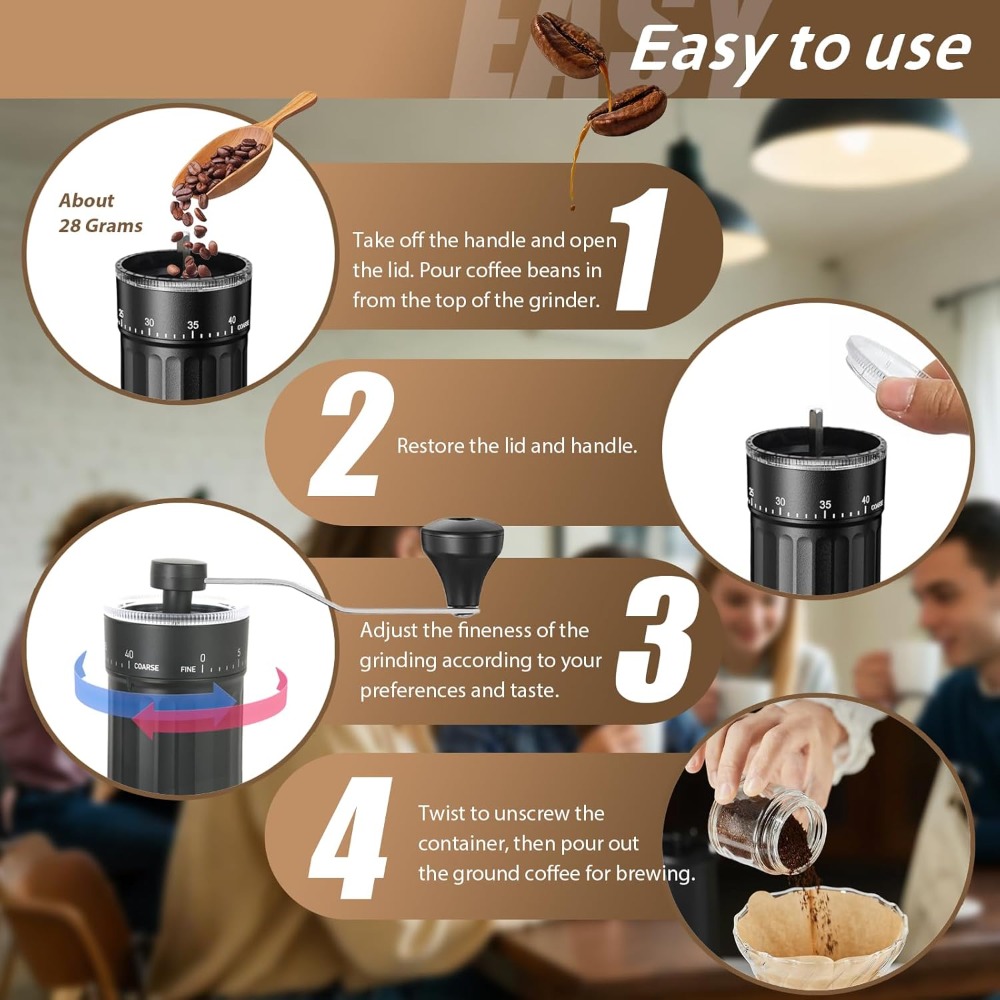 Manual Coffee Grinder with 40  - French Press Coffee & Tea review and price