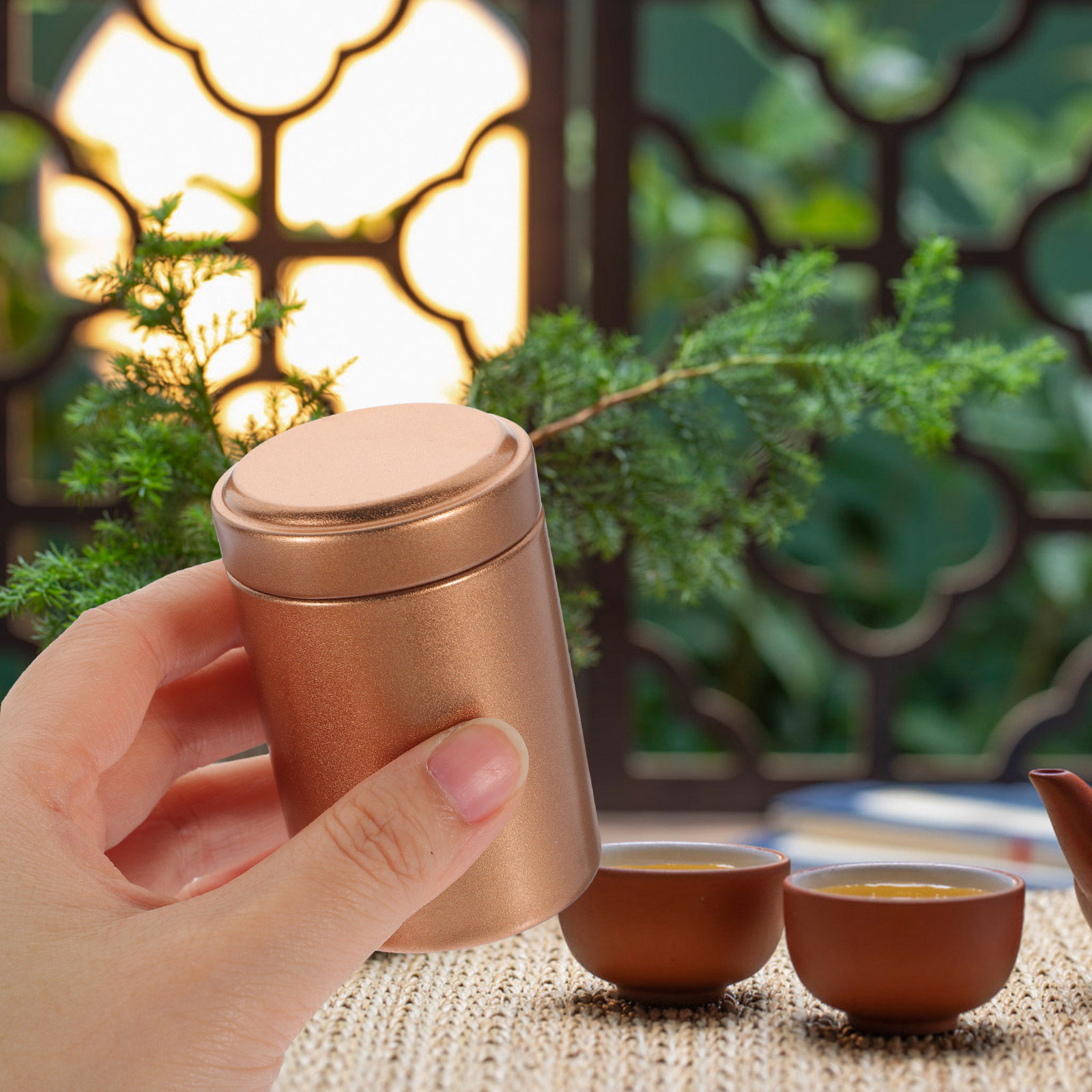 Metal Tea Canister Set 2 Pack  - Coffee Tea Jar Set review and price