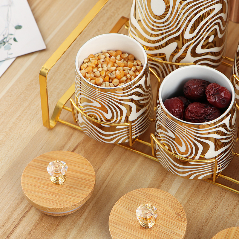 Set of 7 Color Glazed Ceramic  - Coffee Tea And Sugar Canister Set review and price