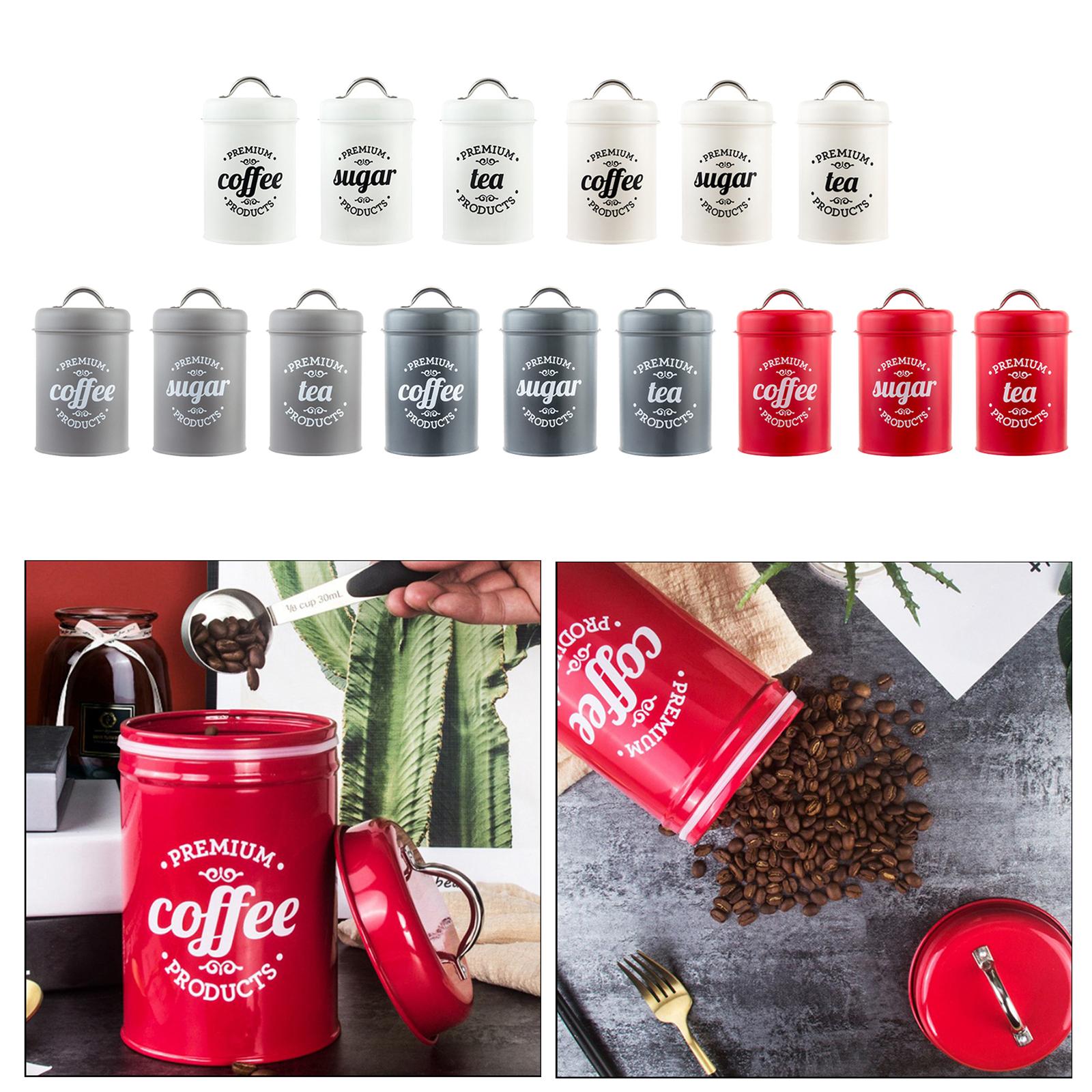 Metal Kitchen Canister Set Cof - Coffee Tea And Sugar Canister Set review and price