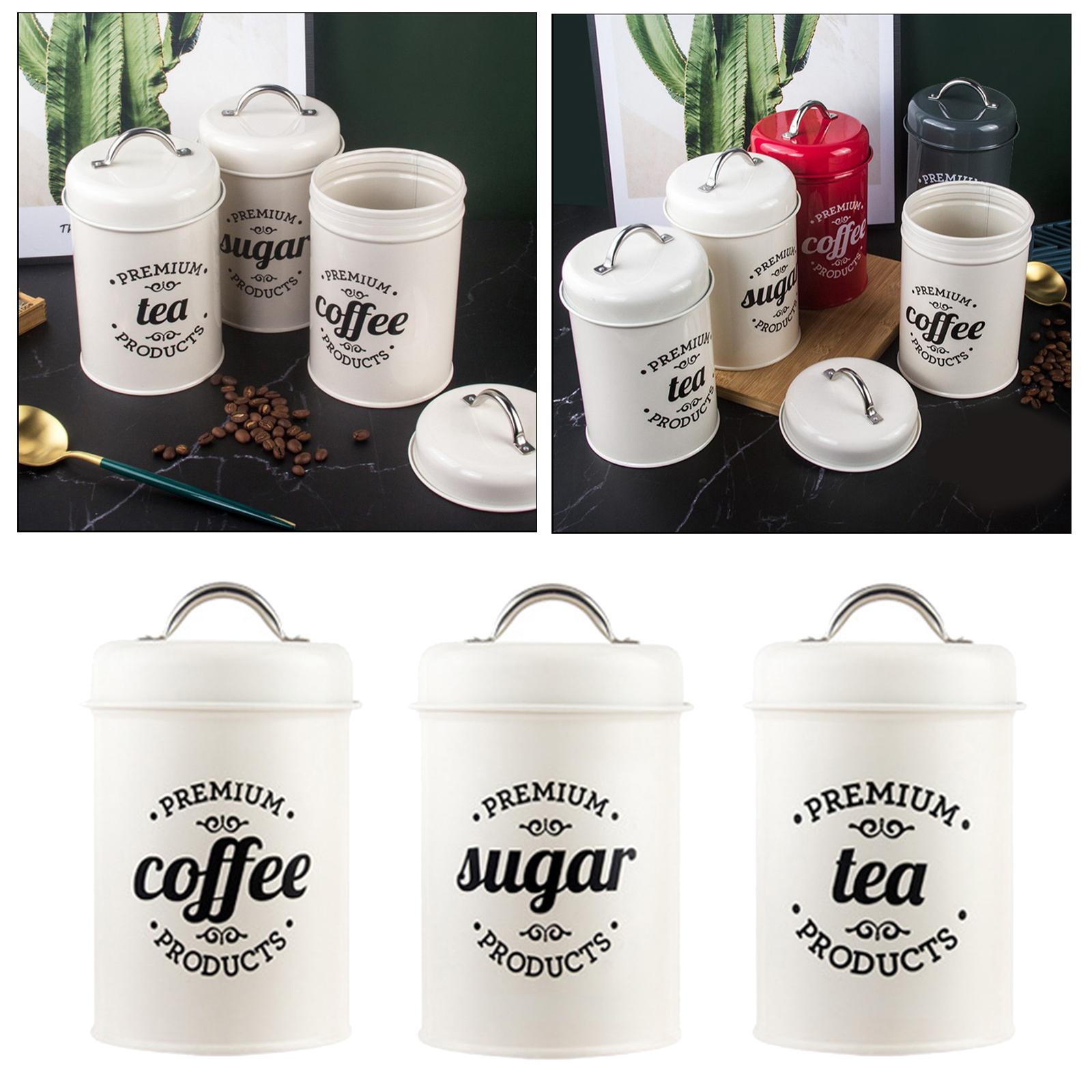 Metal Kitchen Canister Set Cof - Coffee Tea And Sugar Canister Set review and price