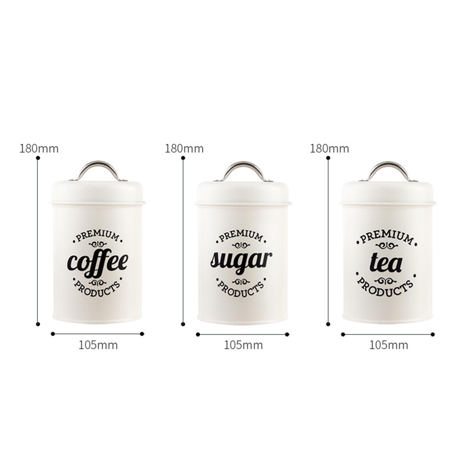 Metal Kitchen Canister Set Cof - Coffee Tea And Sugar Canister Set review and price