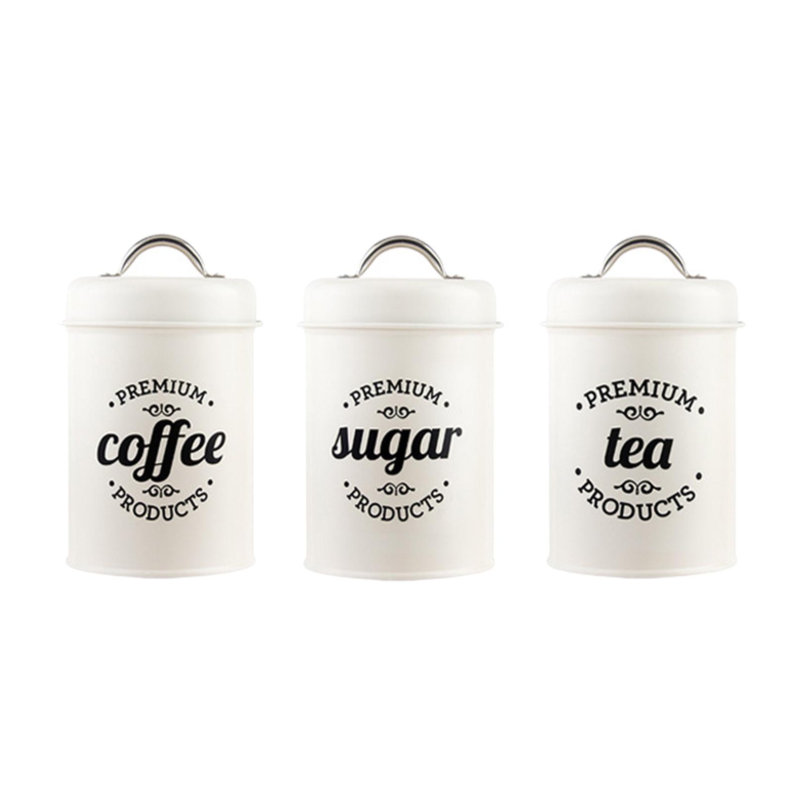 Metal Kitchen Canister Set Cof - Coffee Tea And Sugar Canister Set review and price