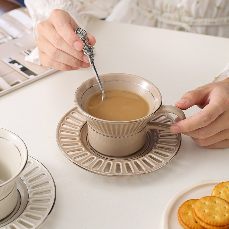 Luxury Ceramic Coffee Cup Dish - Coffee Tea And Sugar Set review and price